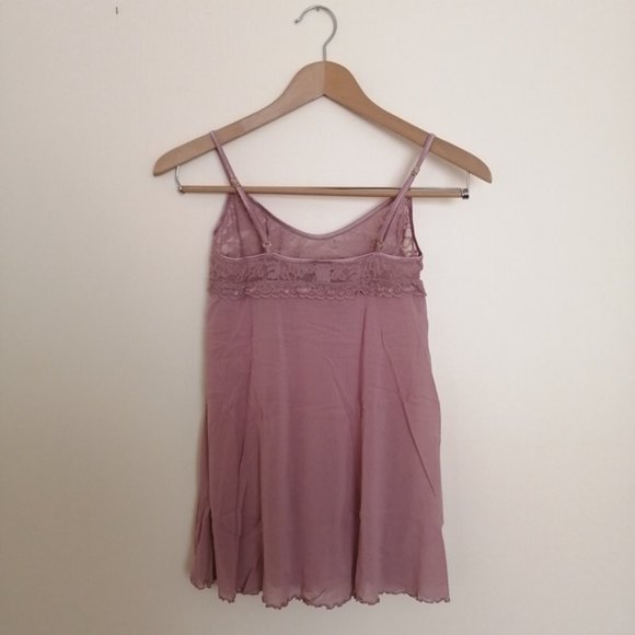 Victoria's Secret Lace Purple Flowy Lingerie Slip ￼ - Picture 10 of 12